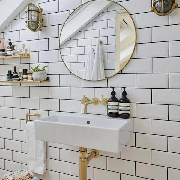 Metro White Gloss 10x20cm - Metro Tiles
